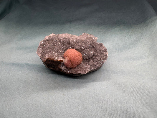 Fluorite on Chalcedony